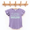 The Juniper Shop Little Darling Cursive Flutter Sleeve Tee - 3 of 4