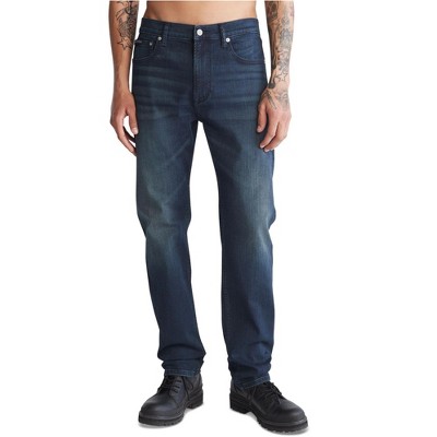 Calvin Klein Mens Solid Slim Fit Jeans