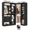 Aheaplus Corner Closet Organizer System with 2 Drawers - 3 of 4