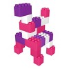 Waloo Sports Jumbo Building Blocks 43pc Set - Pink/Purple/White - image 2 of 4