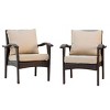 Set of 2 Mid-Century Honolulu Club Chair with Water-Resistant Cushions for outside living room-Christopher Knight Home - 2 of 4