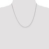 Black Bow Jewelry 1.15mm 14k White Gold Solid Rolo Pendant Chain - 2 of 4
