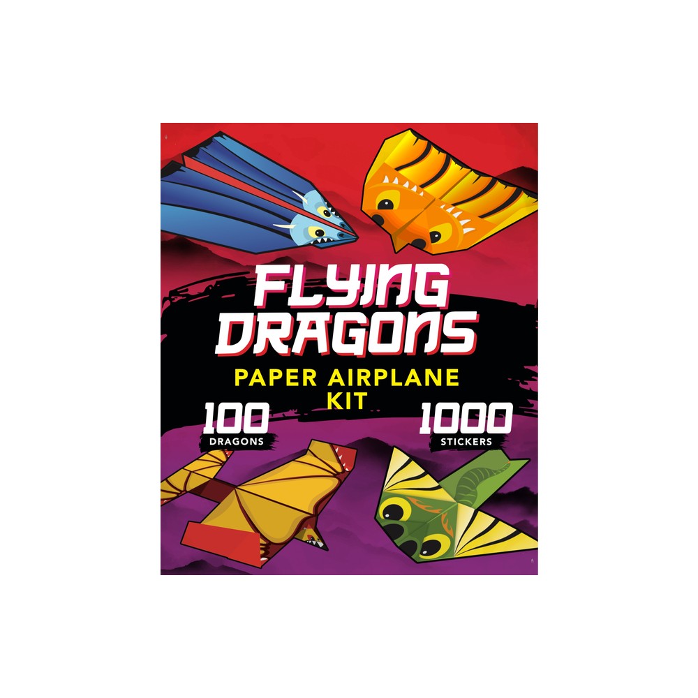 Flying Dragons Paper Airplane Kit - by Publications International Ltd (Hardcover)