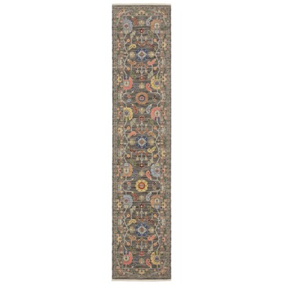 Oriental Weavers Lucca 5506K Grey/ Multi Indoor Area Rug - 2'6" x 12'