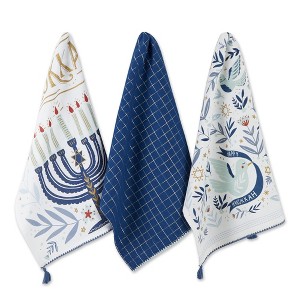 DII Asst Happy Hanukkah Dishtowel Set/3 - 1 of 4