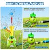 Vatos Water Sprinkler Baseball Toy for Outdoor Play, 2-in-1 Frog Summer Water Game for Boys Girls - 4 of 4
