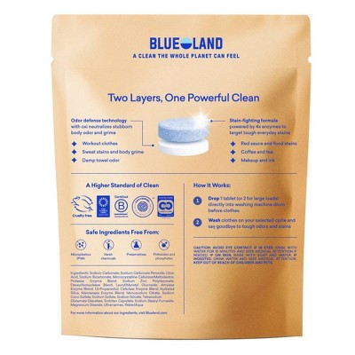 Blueland Fresh Fragrance Free PowerDuo Laundry Detergent Tablets - 40ct