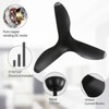 Sofucor 38 Inch Modern Ceiling Fans No Lights with Remote Control Black 3 Blades Indoor Outdoor Ceiling Fans for Patios Living Room Bedroom - 4 of 4