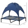 Elevated Portable Dog Cot Pet Bed with UV Protection Canopy Shade, 36 inch - 3 of 4