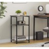 MAYEERTY 3 Layer End Table with Adjustable Height, Small Bedside Table, Storage Shelf, Suitable for Bedroom, Living Room, Office - 2 of 4