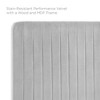 Modway Milenna Channel Tufted Performance Velvet King/California King Headboard – Elegant Upholstered Velvet Headboard with Adjustable Height - 2 of 4