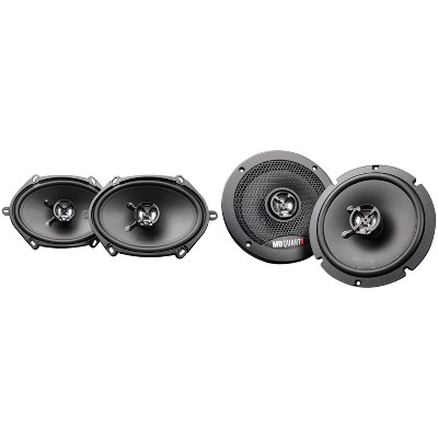 MB Quart Discus DK2-168 6x8 Inch Coax Speakers with DK2-116s 6.5 Inch Shallow Coax Speakers