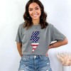 Simply Sage Market Women's America Lightning Bolt Short Sleeve Garment Dyed Tee - 2 of 2