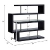 PAGED L Shaped Computer Desk Modern Rotating Office Desk with 2 Wheels and Open Storage Shelves for Study - 3 of 4