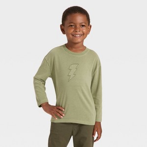 Toddler Boys' Long Sleeve Oversized T-Shirt - Cat & Jack™ - 1 of 4