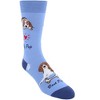 CTM Men's My Pup Crew Novelty Socks - 2 of 4