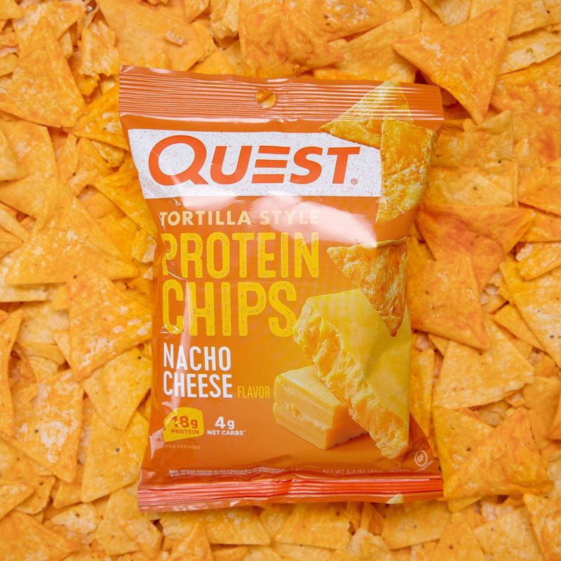 Quest Nutrition Tortilla Style Protein Chips - Nacho, 3 of 15