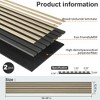 Gulches 94.5" x 12.6" Acoustic Wood Wall Panels (2 Pack) - Soundproof Decorative Wall Panels, Enhance Interior Aesthetics - 4 of 4