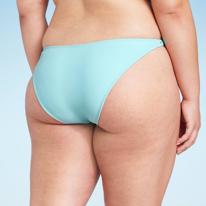 Women's Macramé Detail High Leg Bikini Bottom - Shade & Shore™, 6 of 7