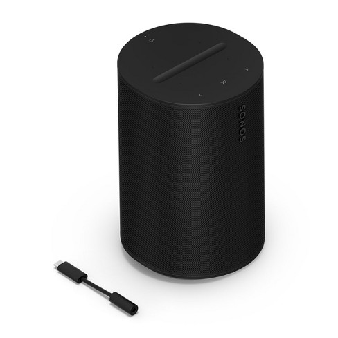 Sonos Era 100 Voice-controlled Wireless Bluetooth Smart Speaker With Line-in To Usb-c Adapter (black) : Target