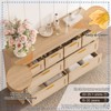 8-Drawer Rattan Dresser, Boho Modern Wood Storage Chest with Ample Space for Bedroom, Living Room, Entryway, Natural - 3 of 4