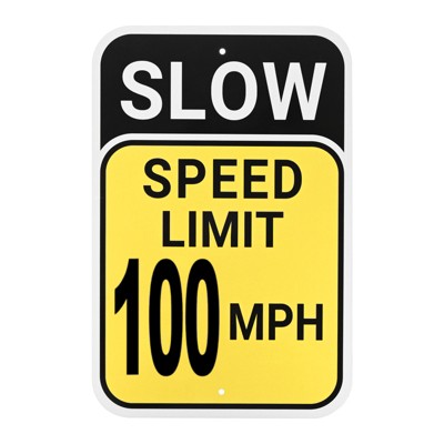 Unique Bargains Aluminum Weather Resistant Waterproof Rust Free Traffic Signs 1 Pc