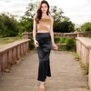 Anna-Kaci Women's High-Waisted Satin Maxi Skirt - image 2 of 4