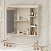 NicBex Wall Mounted Bathroom Storage Cabinet,35'' x28'' Medicine Cabinet with Mirror and 6 Shelves for Bathroom - 2 of 4