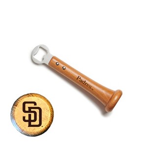 MLB Hardwood Pickoff Bottle Opener, San Diego Padres - 1 of 2