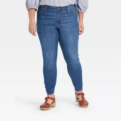 Women's Plus Size Mid-Rise Skinny Jeans - Universal Thread™ Blue Mist 26W
