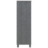 vidaXL HAMAR Dark Gray Book Cabinet - Solid Pinewood Construction, 3-Shelf Design, Sturdy Tabletop for Display, Freestanding Bookshelf - 4 of 4