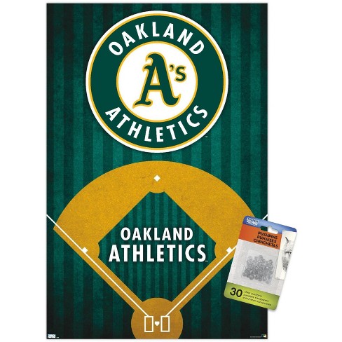 Trends International Mlb Oakland Athletics - Drip Helmet 22 Framed Wall  Poster Prints Barnwood Framed Version 14.725 X 22.375 : Target