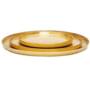 Classic Touch Set of 4 Glitter Dinnerware Plates with Raised Rim (Available in 2 Colors) - 1 of 4