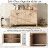 59'' Farmhouse Sideboard Cabinet with 4 Doors & Soft Close Hinges,Rustic Storage for Entryway or Dining Room-Baofuwish - 3 of 4