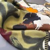 Anna-Kaci Women's Floral Print Cotton Linen Feel Square Scarf 26.5×26.5 Inches - 3 of 4