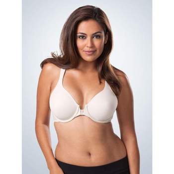 Leading Lady The Nora - Shimmer Support Back Lace Front-closure Bra In  Whisper Nude, Size: 42b : Target