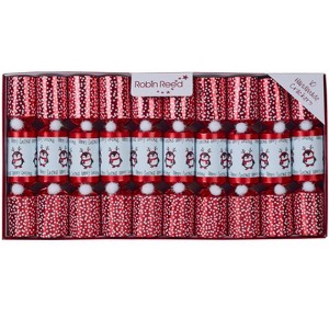 Robin Reed English Holiday Christmas Crackers – Penguin Party, Set of 10, 8" Each, Ages 13 And Up - 1 of 2