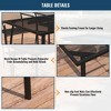 CLIHOME 7-Piece Outdoor Dining Set,65" Steel Frame Mesh Table & Chairs Patio Set - 4 of 4
