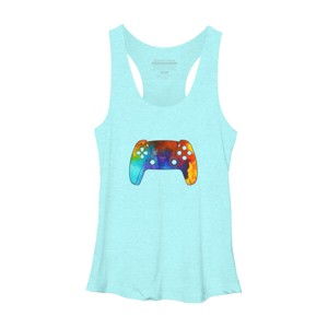 Adult Design By Humans Pride Gamer Video Game Controller By Racerback Tank Top - 1 of 2