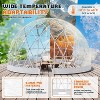 AMERLIFE Garden Igloo Dome Tent with PVC Transparent Cover, Quick Connect Installation, Waterproof Outdoor Dome for Winter, Patio, Backyard - 4 of 4