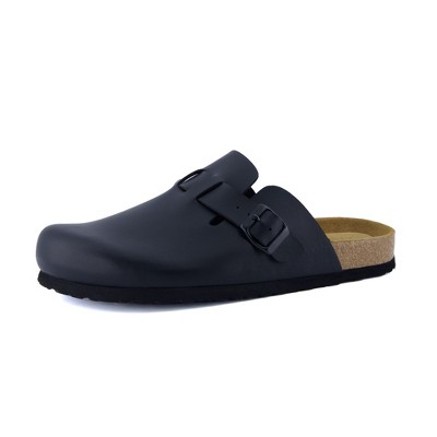 CUSHIONAIRE Haze Mens Clogs | Comfortable Slip-On Clogs for Men with Arch Support and Cork Suede Footbed