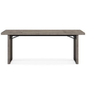 Lirago, Gray Rectangular Dining Table for 6 People-Farmhouse Style, Dining & Multi-Purpose Use - 1 of 4