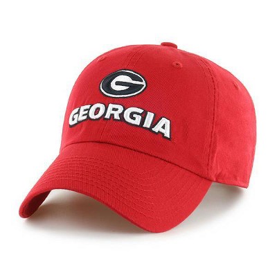 NCAA Georgia Bulldogs Men's Clean Up Fabric Washed Relaxed Fix Hat