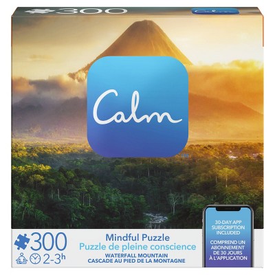 Spin Master Calm App: Waterfall Mountain Jigsaw Puzzle - 300pc