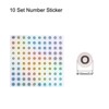 Unique Bargains Laser Capital Alphabet Round Self-Adhesive Reflective Letter Stickers 10 Pcs - 2 of 3