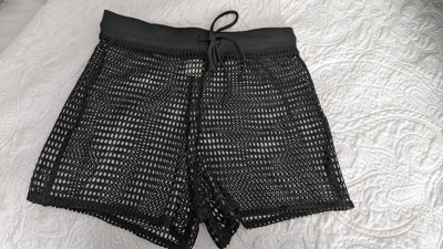 beautyin Womens Swim Bottom Crochet Lace Swimming Jammers Mesh Shorts Black  M : : Clothing, Shoes & Accessories