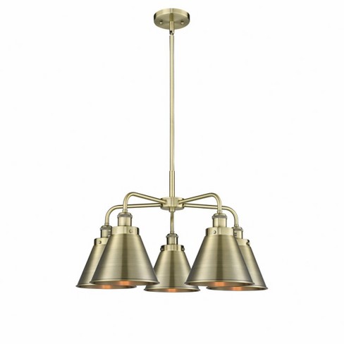 Innovations Lighting Ballston Urban 5 - Light Chandelier in  Antique Brass - image 1 of 1