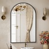 Arched Anti-Fog Bathroom Mirror - 8mm Explosion-Proof Glass, Rust-Proof Aluminum Frame, Wall Mounted-Gold - 3 of 4