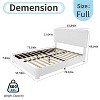 Dyonery Boucle Bed Frame with Adjustable Headboard, Soft Cloud Bed Frame with Teddy Fabric & Anti-Collision Rounded Corners, Easy Assembly - 2 of 4