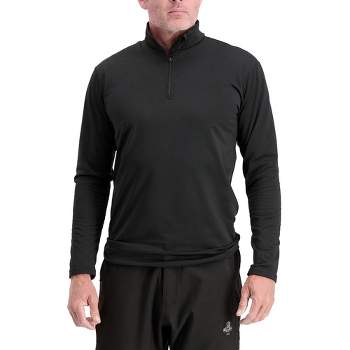 RefrigiWear Men's Flex-Wear Top Base Layer Shirt Zip Mock Neck